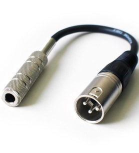 Xlr Erkek-6.3 mm Dişi Çevirici Kablo