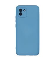 Samsung Galaxy A03 Kılıf Nano İçi Kadife Silikon - Mavi