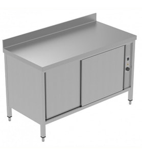 Electrolux Professional Sıcaklık Dolabı, 1 Ara Raf Ve 2 Kayar Kapılı, Fanlı Isıtma, Sırtlı - 1400 Mm, Plus GTC1410E