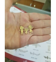 Gümüş Aile Kolyesi