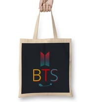 Bts Army GIFT MERCH Bez Çanta Uzun Saplı