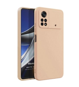 Microsonic Matte Silicone Xiaomi Poco X4 Pro 5G Kılıf Gold