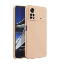 Microsonic Matte Silicone Xiaomi Poco X4 Pro 5G Kılıf Gold