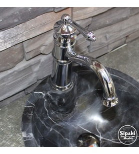 Sipahi Marble Krom Kaplama Kısa Lavabo Bataryası