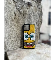 Spongebob  Punch İşlemeli Telefon Kılıfı