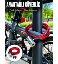 15 mm Kalın Çelik Halat ile Bisikletiniz İçin Güvenli Koruma