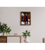 BK Home Atatürk Tasarımlı Doğal Masif Ahşap Çerçeveli Tablo 45x65cm-26