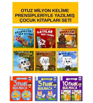 Otuz Milyon Kelime Prensipleriyle Yazılmış Çocuk Kitapları Seti+Zihin Açan Fark Bulmacalar 3 Ktp