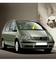 VW Sharan 2001-2010 Ön Cam Sağ Yolcu Taraf Silecek Kolu 7M3955410B (Siyah)