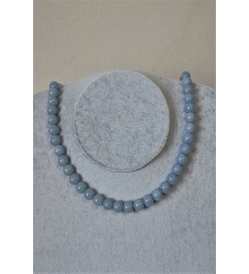 8 MM MELEK TAŞI (ANJELİT, ANCELİT) DOĞAL TAŞ KOLYE