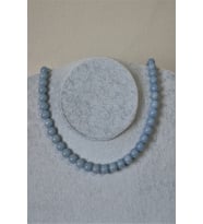 8 MM MELEK TAŞI (ANJELİT, ANCELİT) DOĞAL TAŞ KOLYE