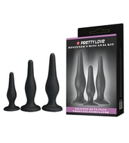 Pretty Love 3 Boy  Açıcı Hazırlık Seti siyahi  Plug  Penis