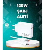 120 Watt Güçlü Hızlı Şarj Adaptörü Huawei P30 P40 Mate 20 Pro Uyumlu