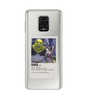 Redmi Note 9 Pro/Note 9S Uyumlu Shrek Minimalsit Poster Desenli Şeffaf Telefon Kılıfı