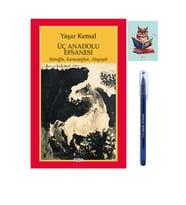 Üç Anadolu Efsanesi - Yaşar Kemal - Yapı Kredi Yayınları - 9789750807459 - (KALEM VE NOT DEFTERLİ) (Renksiz)