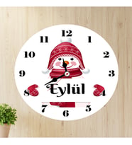 Yeni Yıl İçin İsme Özel Duvar Saati