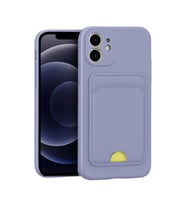 Apple iPhone 11 Kılıf Kelvin Kartvizitli Silikon - Lila