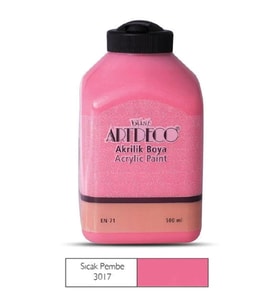 ARTDECO 070L-3017 AKRİLİK BOYA 500 ML. SICAK PEMBE
