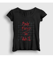 Presmono Kadın Siyah The Wall Pink Floyd T-Shirt 76911tt