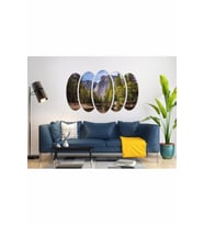 DAĞ ORMAN NEHİR MANZARASI MDF TABLO-3212