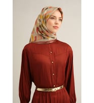 Armine 2025 Yaz Sezonu %100 Sura İpek Eşarp 9341D 01