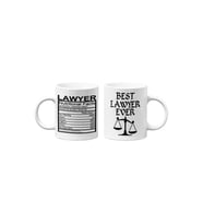 Avukat/Lawyer Hukukçu Temalı Hediyelik İkili Beyaz Seramik Kupa Seti-2-İKİLİ