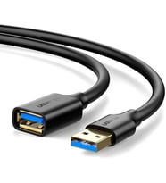 USB 3.0 Uzatma Kablosu 1.5 Metre, Siyah