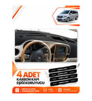 MERCEDES VİANO W447 (2014-SONRASI) Uyumlu Ön Torpido Koruma Kılıfı Halısı - Siyah