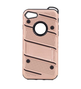Uyumlu Model Apple iPhone SE 2020 Kılıf İron Tank Zırh Kapak (Rose)