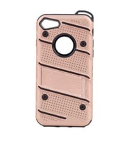 Uyumlu Model Apple iPhone SE 2020 Kılıf İron Tank Zırh Kapak (Rose)