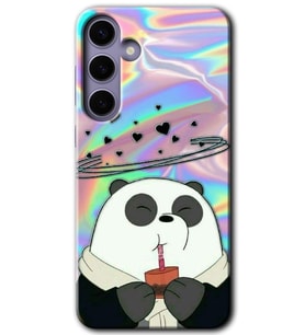 Galaxy S24 Kılıf HD Desen Baskılı Kılıf - Milkshake Panda