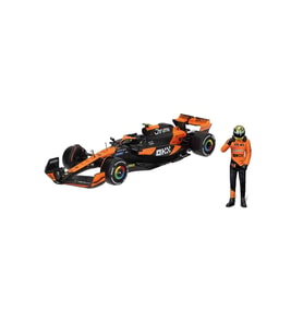 1:24 McLaren MCL38 Miami GP 2024 Figürlü Formula 1 Yarış Arabası – Koleksiyonluk F1 Model (Çok Renkli)