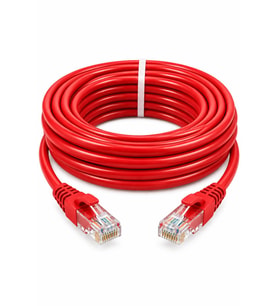 FURY CAT6 KIRMIZI Ethernet Kablosu 5 Metre RJ45 LAN İnternet Modem Router Bilgisayar Kablosu
