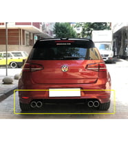 Vw Golf 7 Oettinger Arka Ek Difüzör Siyah Plastik 2012 2013 2014 2015 2016 Arka-difizör-bodykit-ek