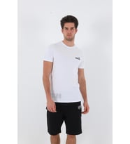 Maraton Regular Erkek Bisiklet Yaka Beyaz T-shirt