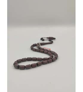 USTA İŞCİLİKLİ MORGÜL  AĞACI TESBİH 8*12 MM KAPSUL KESİM TAKIMLI SİSTEMLİ PÜSKÜL (Y. Mor)