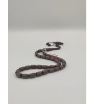 USTA İŞCİLİKLİ MORGÜL  AĞACI TESBİH 8*12 MM KAPSUL KESİM TAKIMLI SİSTEMLİ PÜSKÜL (Y. Mor)