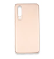 Huawei P30 Kılıf First Silikon - Rose Gold