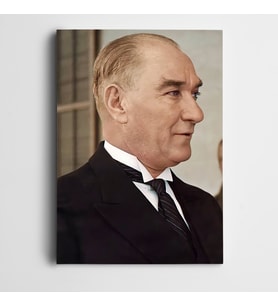 Atatürk Takım Elbiseli Kanvas Tablo