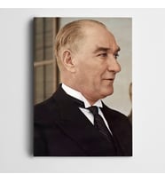 Atatürk Takım Elbiseli Kanvas Tablo