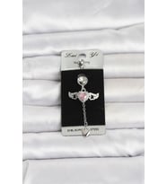 316L Cerrahi Çelik Kanatlı Kalp Model Göbek Piercing TJ-PR1402
