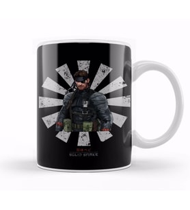 Solid Snake Retro Japanese Metal Gear Kupa Bardak Porselen