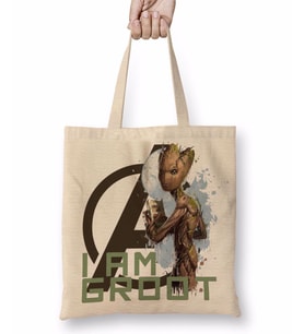 Avangers I Am Groot Bez Çanta Uzun Saplı