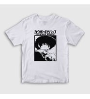 Presmono Unisex Çocuk Beyaz Poster Anime Cowboy Bebop T-Shirt 492621tt