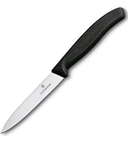 Victorinox Soyma Bıçağı 10cm Sivri Ağızlı Siyah