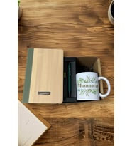 Kişiye Özel Bambu Defter & Kişiye Özel Kalem & Kişiye Özel Baskılı Kupa