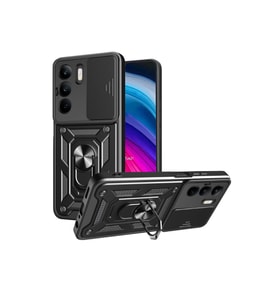 Realme C75 4g Kılıf Pars Lens Yüzüklü  - Siyah