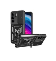 Realme C75 4g Kılıf Pars Lens Yüzüklü  - Siyah