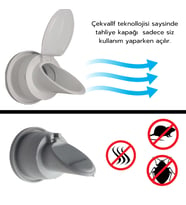 4 Adet Koku Önleyici Çekvalfli Adaptör ContaØ50 Lavabo & Eviye Gideri için