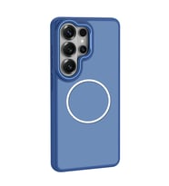 Galaxy S26 Ultra Kılıf M-Safe Şarj Özellikli Metal Kamera Çerçeveli Sanremo Silikon Kılıf